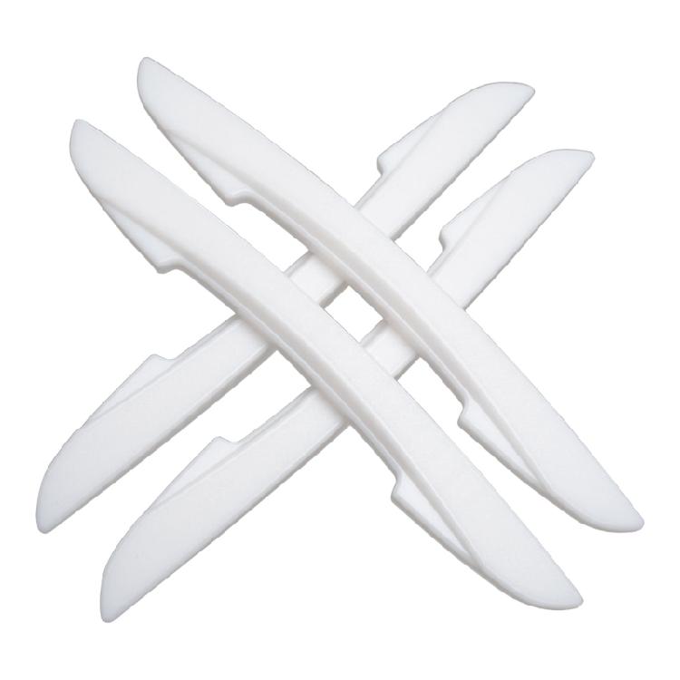 

Waterproof Set of 4 Car Door Bumper Strips Stickers Enhances Longevity Suitable for Parking Safety Narrow Parking Spaces білий