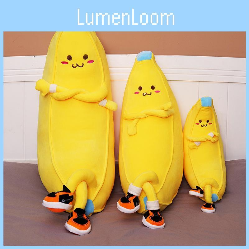 People Shaped Banana Plush Toy Cushion Stuffed Doll Decoration Cute Gift Kids