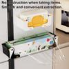 Glove Tissue Box Holder Adjustable Tissue Paper Dispenser Wall Mount Fridge Towel Holder for Kitchen Bathroom Refrigerator