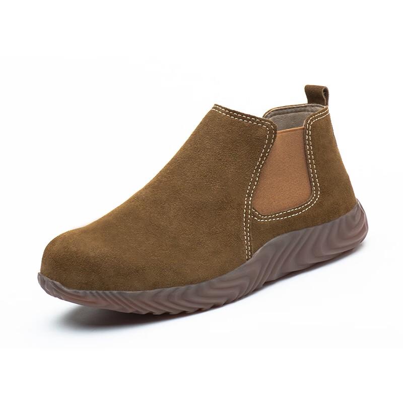 Lao Guanjia Men s Suede Steel Toe Safety Shoes 42