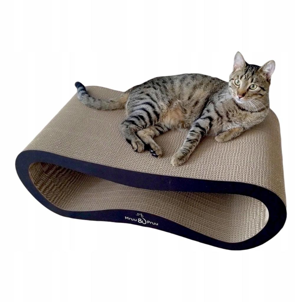 Leon cat scratching post | black 40cm | 78x28x40 cm | MruuPruu