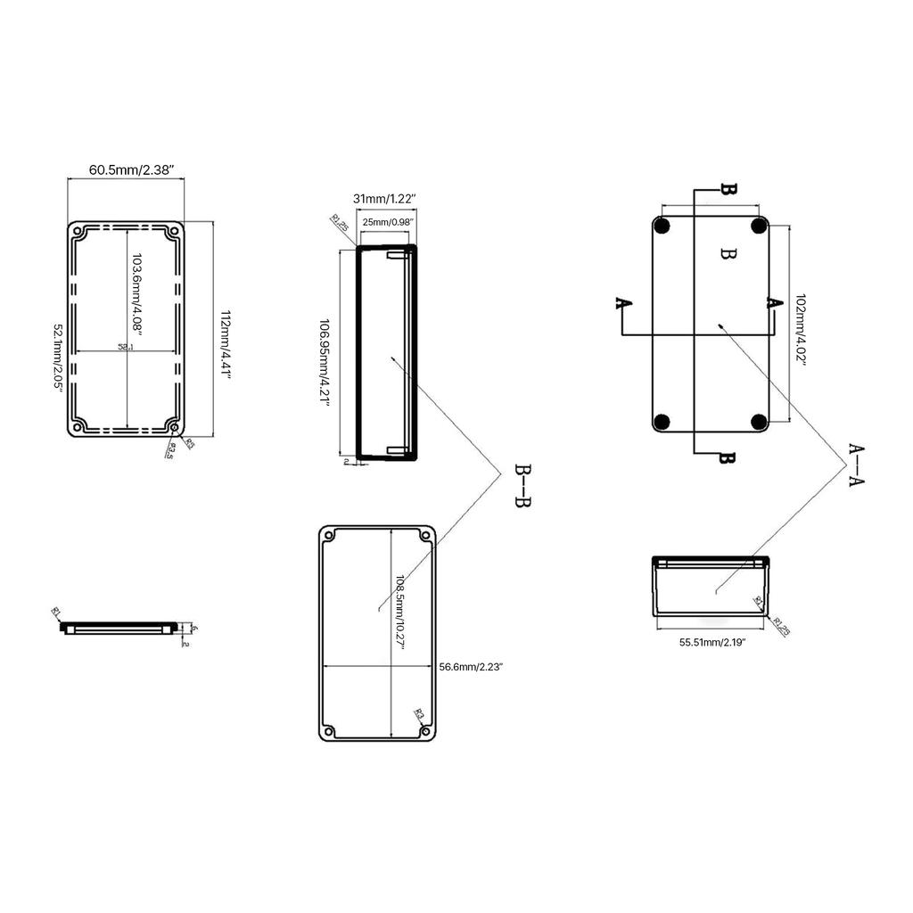 Electric Guitar Effect Pedal Case Stomp Holder Guitar Case Effects Enclosure Effects Pedal Aluminum Stomp Box Enclosure