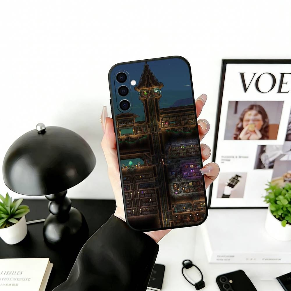 T-Terraria G-Spiel Handyhülle Für Samsung Galaxy A73,A72,A71,A70,A53,A52,A51,Weiche Silikon Schwarze Hülle