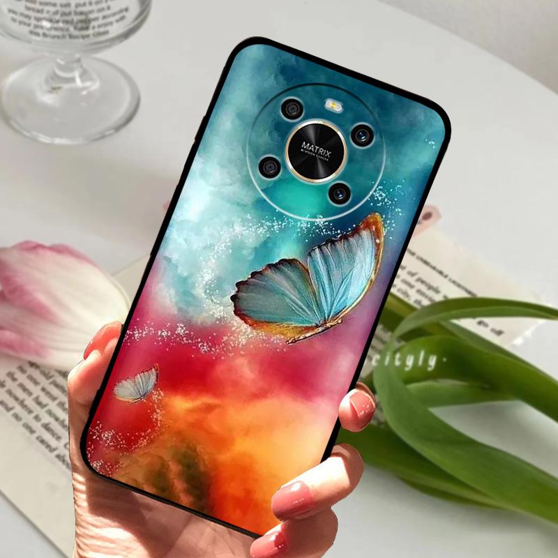 For Honor Magic4 Lite 5G Case ANY-LX1 LX2 LX3 Silicone TPU Soft Phone Cover For Honor Magic 4 Lite Bumper Fundas Fashion Luxury