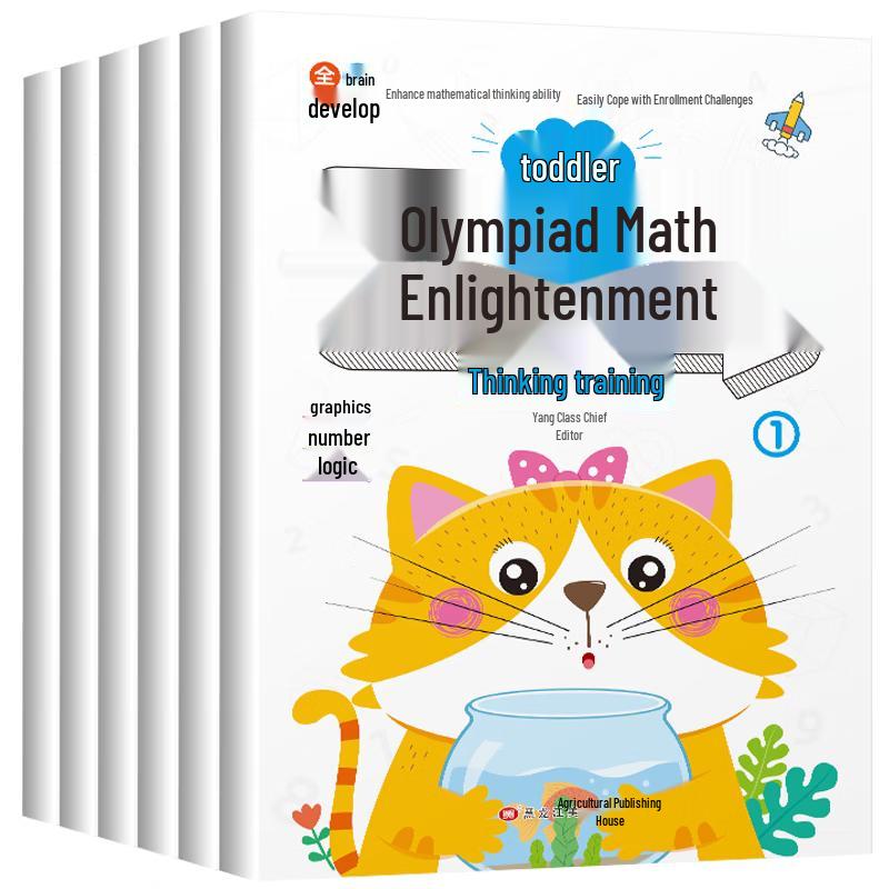 Kindergarten Math & Logic Training Books (6-Book Set)