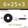 Blackened Thickened Metal Flat Washer Spacer, Round, M3-M42