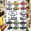 Lada Retro Metal Tin Sign Garage Wall Decor Vintage Car