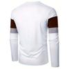 Men's Los Angeles Print Long Sleeve T-Shirt Casual Sports Round Neck Bottoming Top Comfortable and Breathable Clothes