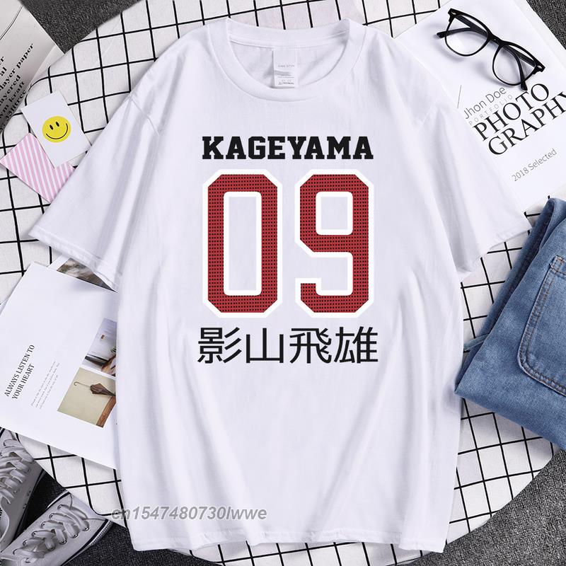 Cartoon Kageyama Tobio Anime Tshirts Unisexs Hip Hop Fashion Funny Tee Shirts Casual Brand Tops Volleyball Club Unisex Tshirt