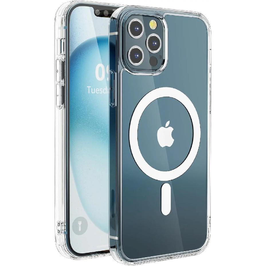 Transparent Magnetic Case For iPhone 17 16 Pro Max 15 14 Plus Wireless Charge Cover 13 12 Mini 17 Air Magsafe Protection Case