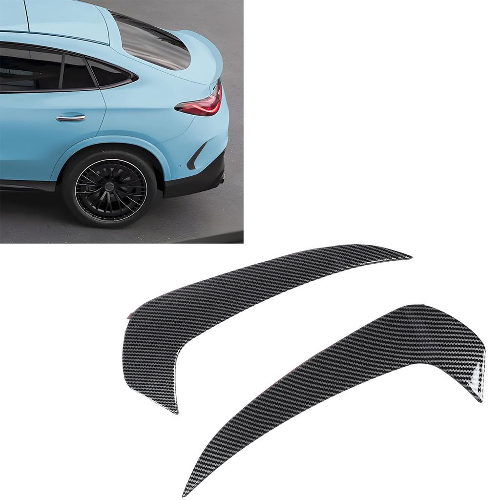 1 Pair Rear Bumper Splitter Left Right Lip Splitter Spoiler Diffuser Replacement for   GLC‑Class C254    ‑Line 2023 and Later