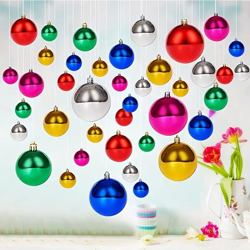 Christmas Tree Hanging Ball Party Arrangement Electroplated Plastic Balls For Christmas New Year Home Beautiful Decorations