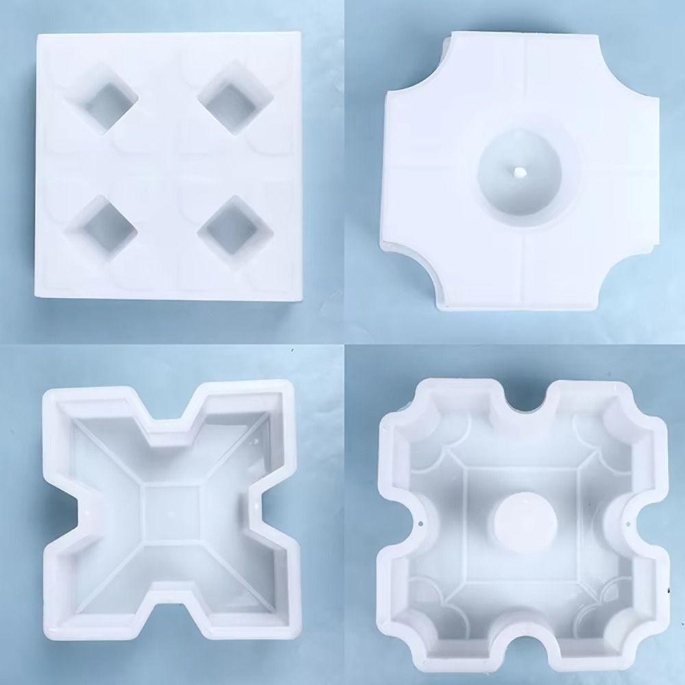 1Pcs 25x6cm Paving Brick Mould Plastic Reusable Stepping Stone Paver Hollow Grass DIY Walkway Brick Mold