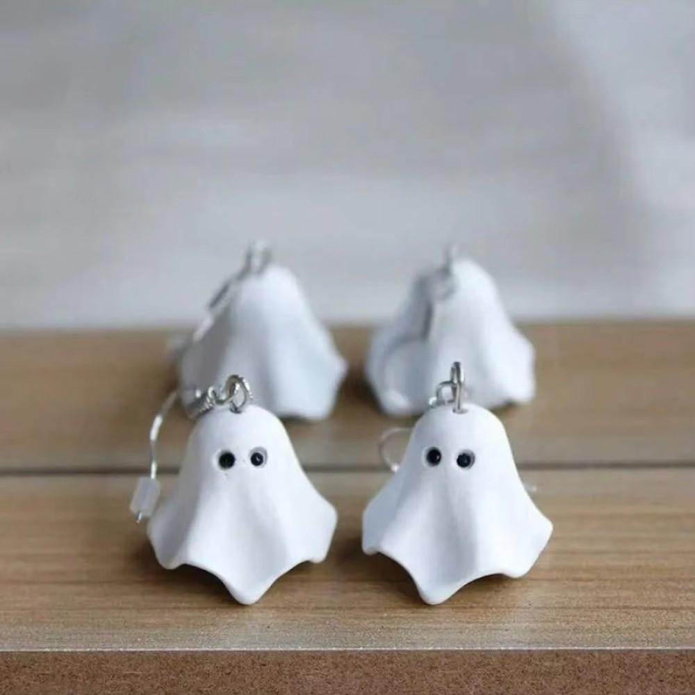 White Ghost Drop Earrings Zinc Zinc Alloy Women Necklace Fashion Halloween Earrings  Stage Performances