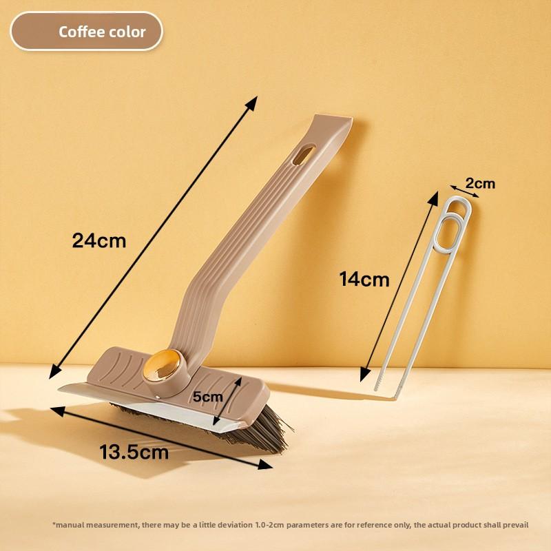 Multi-Functional Four-in-One Rotating Gap Brush for Bathroom Tile Cleaning NoGrout Cleaning Squeegee
