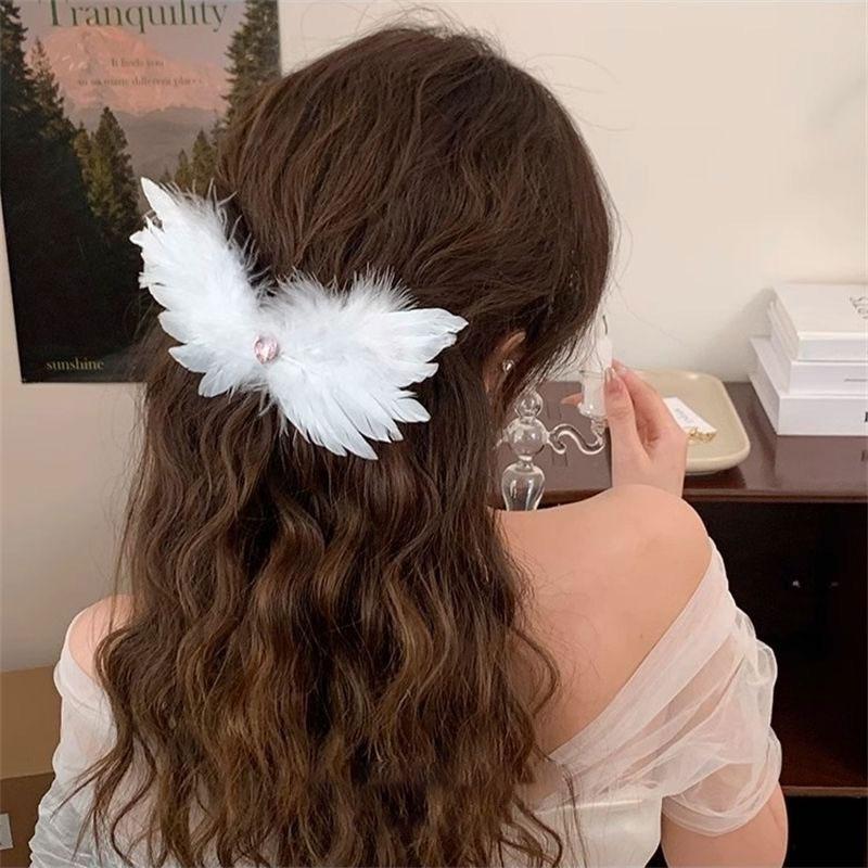 1Pc Big Gift Feather Sweet Hair Accessory Cool Hairpin Wing Hairpin 20CM