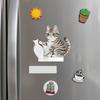 1/2/3Pcs Cat Whiskers Holder Refrigerator Magnet Cats Hair Miniature Vase Collector Container Pet Memorial Keepsake Decoration Animal Lovers Gift