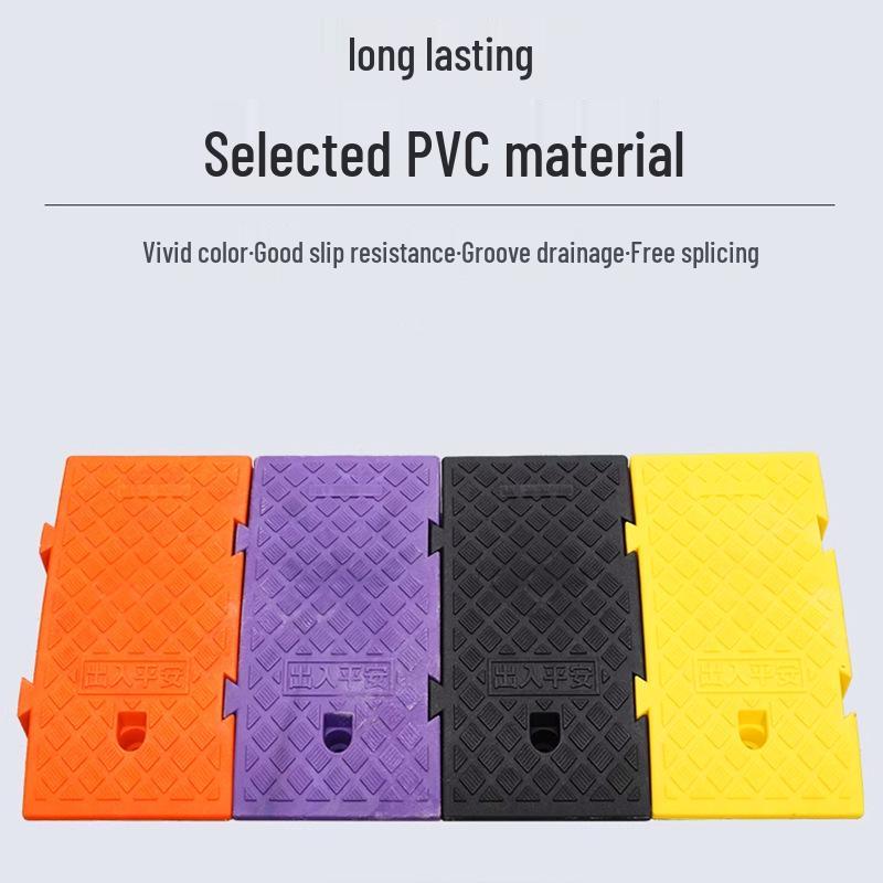 Plastic Curb Ramp: Thickened, Anti-Slip Household Step Pad