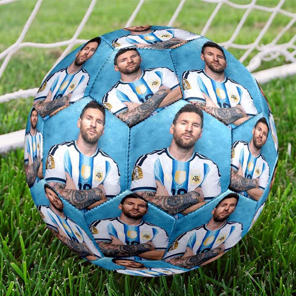 Messi 10 Number World Cup Champions Size 5 Soccer Ball Machine Sewn Indooroutdoor Universal Football For Football Accessories