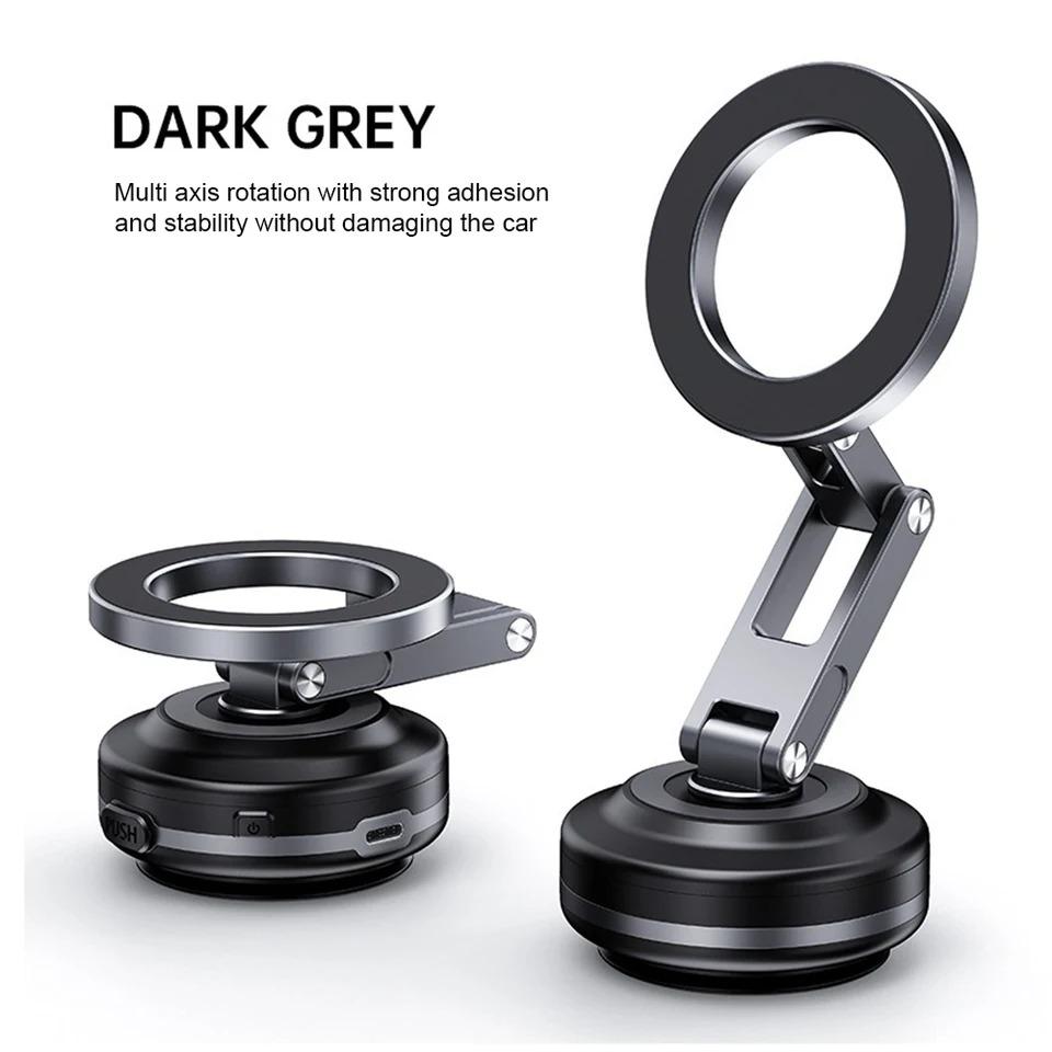 360° Rotating Phone Holder Folding Electric Vacuum Suction Cup Magnetic Suction Bracket Mirror Navigation Car Phone Holder