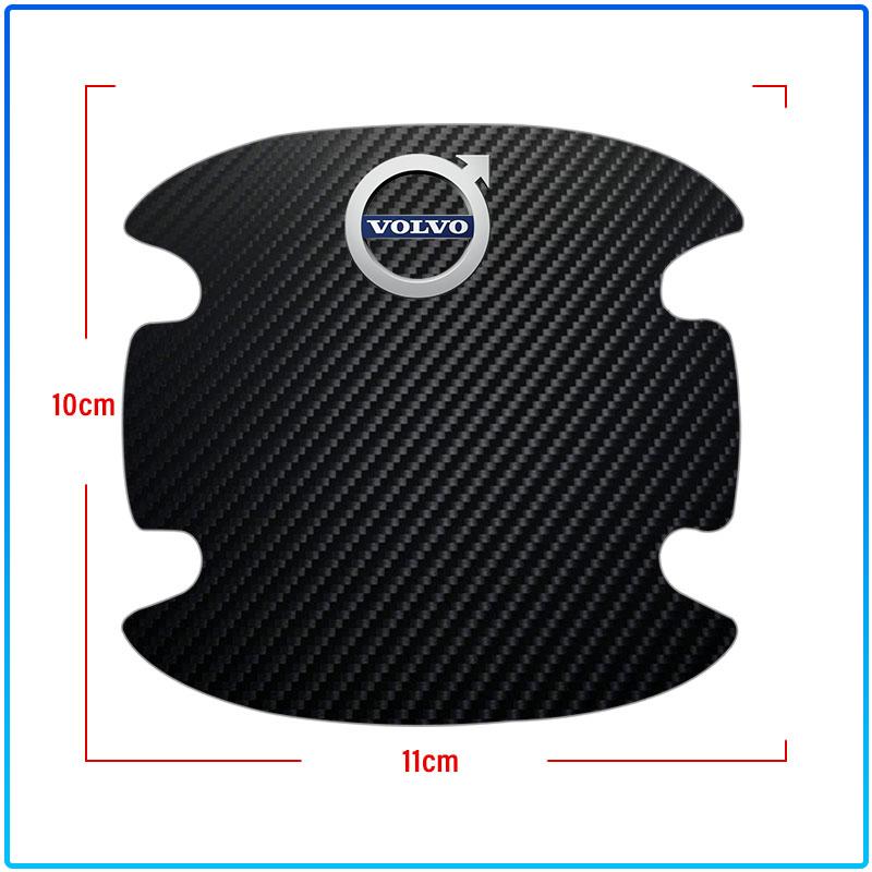 4Pc/Set Car Door Handle Sticker Carbon Fiber Scratches Resistant For Volvo 240 C70 S40 S50 S60 S70 S80 S90 V40 V50 V60 V90 XC40 XC60 XC90 Vnl Truck