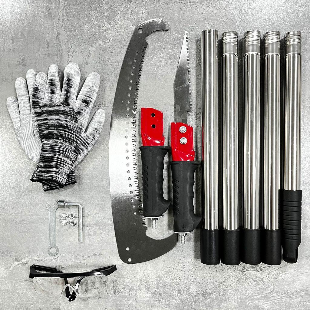 High-Reach Garden Pruner: Handheld Saw for Tree Branches and Bamboo