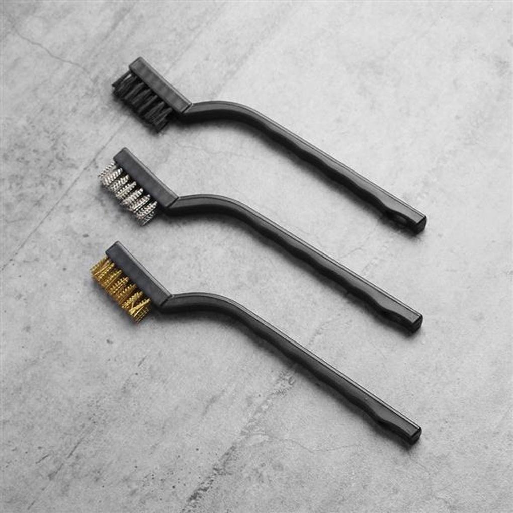 Clean Wire Brush 3 Types/Iron Brush Rust Removal Wire Brush Cleaning Brush