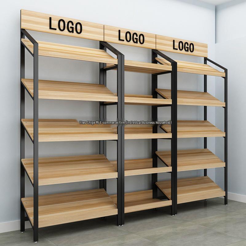 Slanted Multi-Layer Display Rack for Snacks, Jewelry, and Shoes