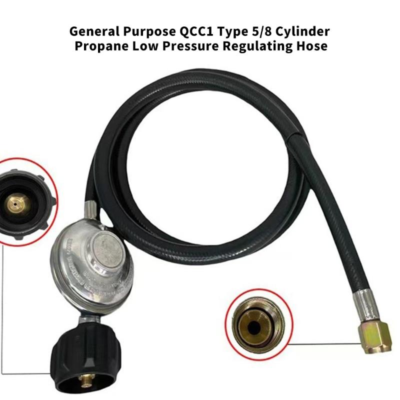 Efficient Gas Regulator with Hose Universal Gas Grill Regulator and Hose for Most Gas Grill Easy To Installation