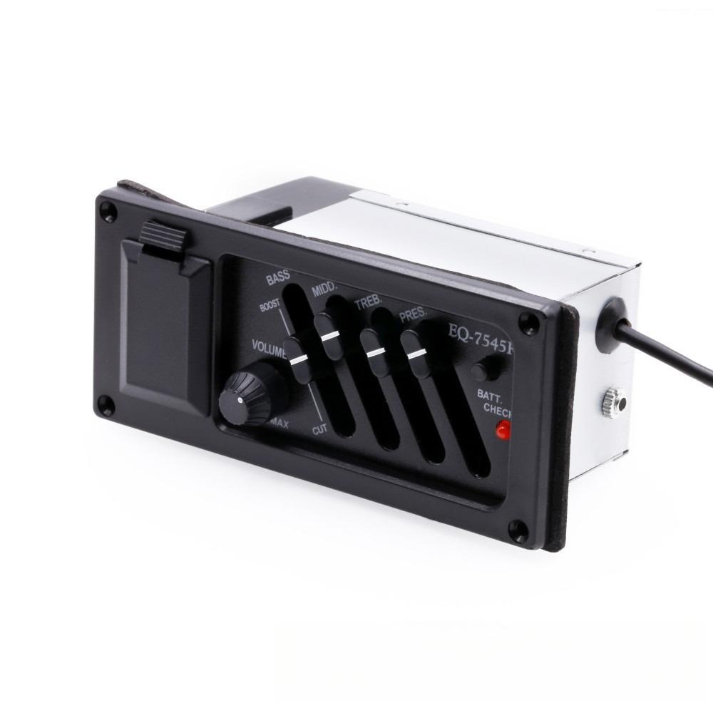 Akustik-, Folk- und Klassikgitarren-EQ-Tonabnehmer Akustisch-elektrische Gitarren-Tonabnehmer EQ 7545R Gitarren-Tonabnehmer