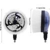 Rotary Wash Brush,Car Pressure Washer Rotating Brush,360-Degrees Fan-Shaped for High Pressure Water Gun,Fan-Shaped Rotating Umbrella Type,1/4 Quick