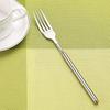 Extendable Fork Telescopic Dinner Fruit Dessert Long Cutlery Forks Barbecue Meat Fork Kitchen Accessories Tools Silver Stainless