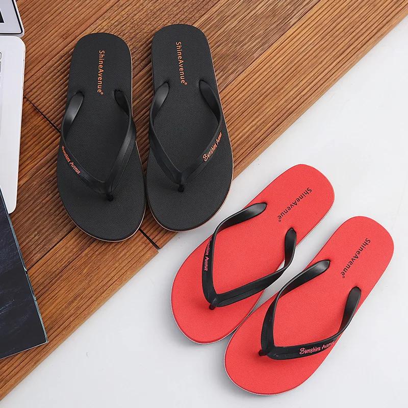 Fashion Summer Fashion Anti Slip Men's Flip Flops Outdoor Soft Soled Beach Slippers Men Shoes