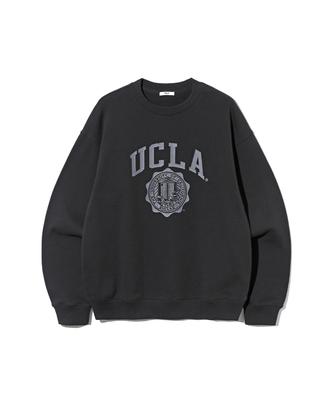 UCLA Unisex Retro Preppy Sweatshirt [Black] (Ub9Lt30)