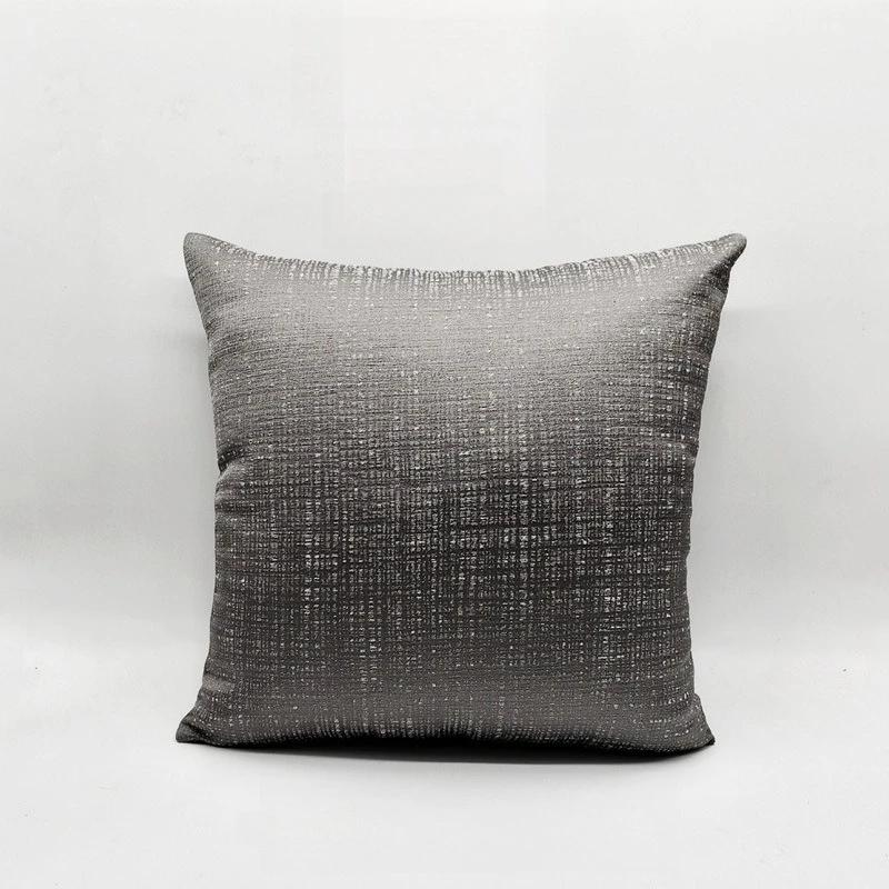 

2025 high-end new simple solid color throw pillow decorative high-precision jacquard square pillow with pillow core 45x45cm 1pcs