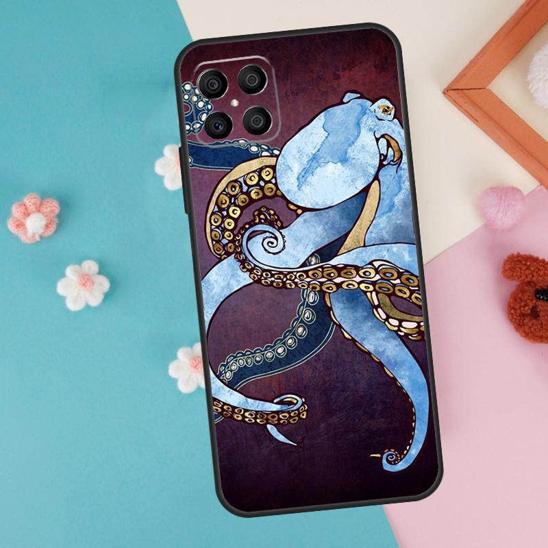 Marine Life Ocean Octopus Case For Honor 200 Pro 50 70 90 Lite X9a X8a X8 X9 X8b X9c X9b Honor Magic 7 5 6 Pro Cover