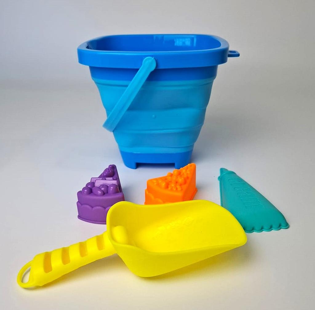 Sandbox Bucket with Toys - Blue