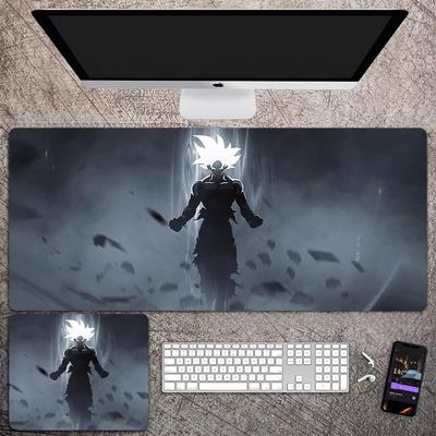 Kantoor Leren Muismat Hoge Definitie Dragon Ball Print Tafelmat Schattige Son Goku Extra Groot Vergrendelde Rand Verdikt Computer Bureau Schrijftoetsenbord Pad