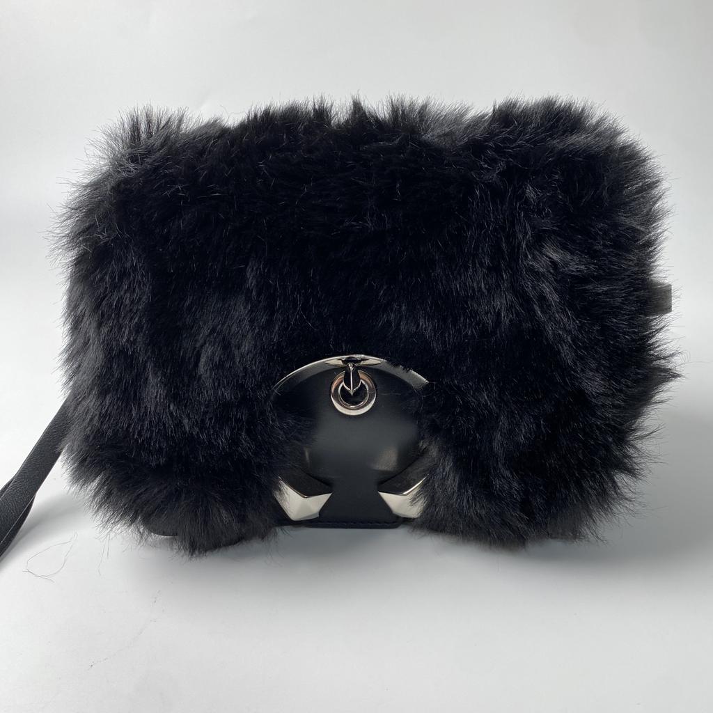 Used JIMMY CHOOShoulder Bag black leather Women