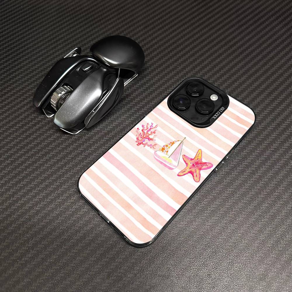 Cute Marine Life, Crabs, Lobsters Phone Case For IPhone 17 16 15 14 13 12 11 Pro Max Plus Color Silver Cover