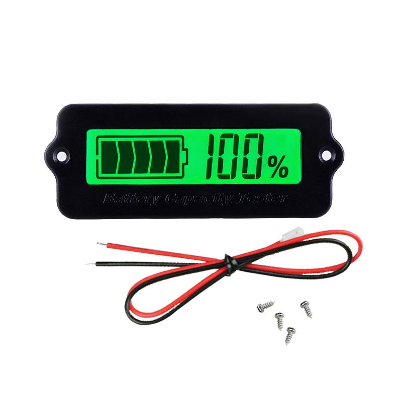 LY6W 12V LCD Battery Power Voltage Meter for Lithium & Lead-Acid Batteries