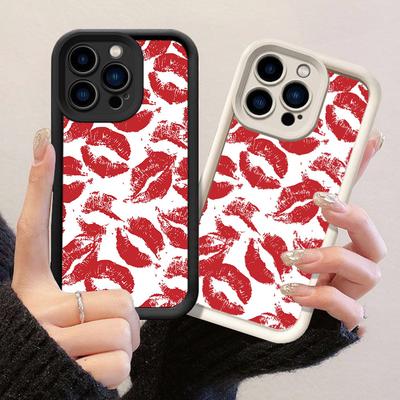 JT304 Kiss Mark for iPhone 17 16 15 14 13 Pro Max Samsung S26 S25 Ultra A17 A16 A07 A56 A13 A14 A15 A06 A05 Xiaomi 15T Redmi 15c Note 14 13 Soft Case