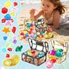 Summer-Appropriate Children's Pool And Diving Pool Toys, Diving Game Treasure Chest Toy Set.