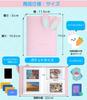 Instax Mini Instax Film Rabbit Ears Album 64 Sheets Storage Instax Book Large Capacity Instax Sleeve VOW&ZON (Pink)