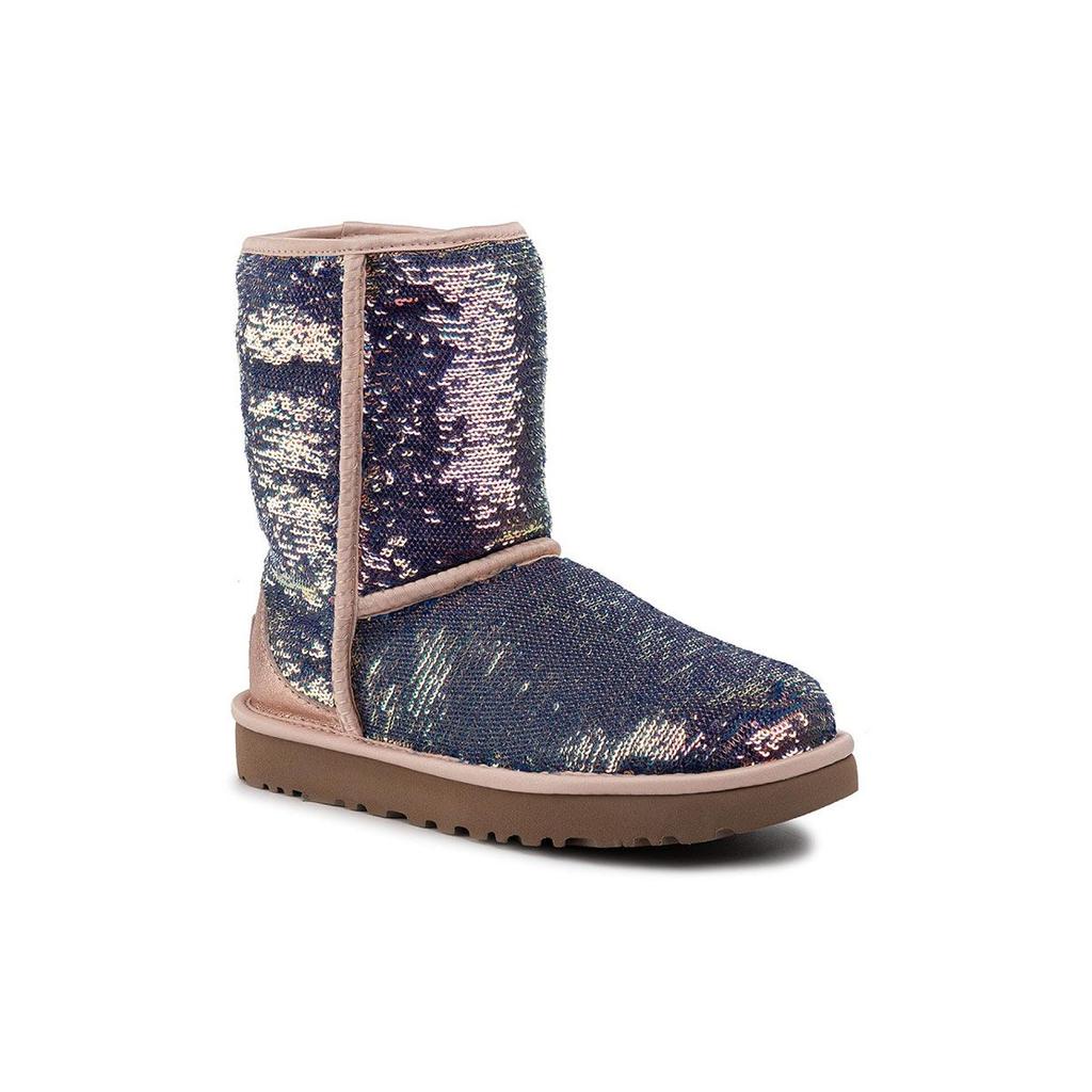 UGG Klasyczne krótkie cekinowe Cosmos - Quartz Damskie sneakersy Wielokolorowe 1103796-QRT
