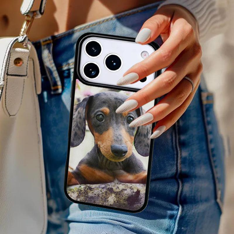 Dachshund Pattern Phone Case For iPhone 17 Air 14 15 13 12 Max Cover For Apple 14 15 16 16e 11 Pro Max Plus Coque