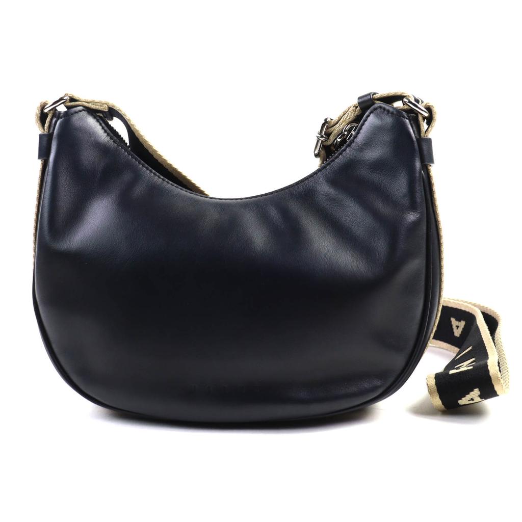 Great MARNI Shoulder Bag black leather Women SBMP0128U0 Used