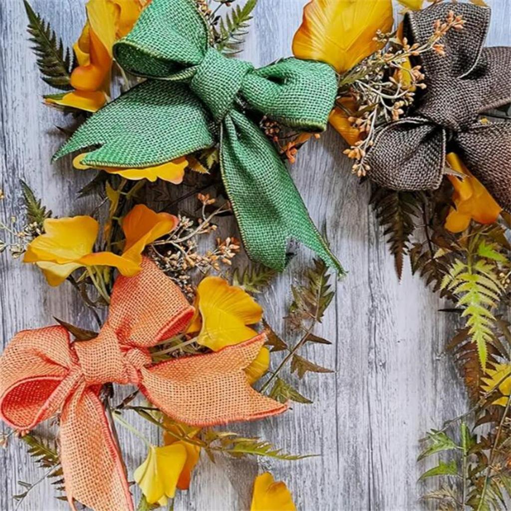 5 metrů 60mm Imitace lněné šňůrkové stuhy Role Vánoční dárkové balení Dekorace Svatba Párty DIY Ručně vyráběné Popruhy