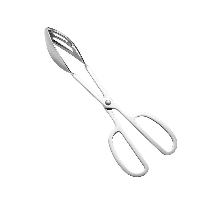 Zhishi Stainless Steel Scissor Food Tongs