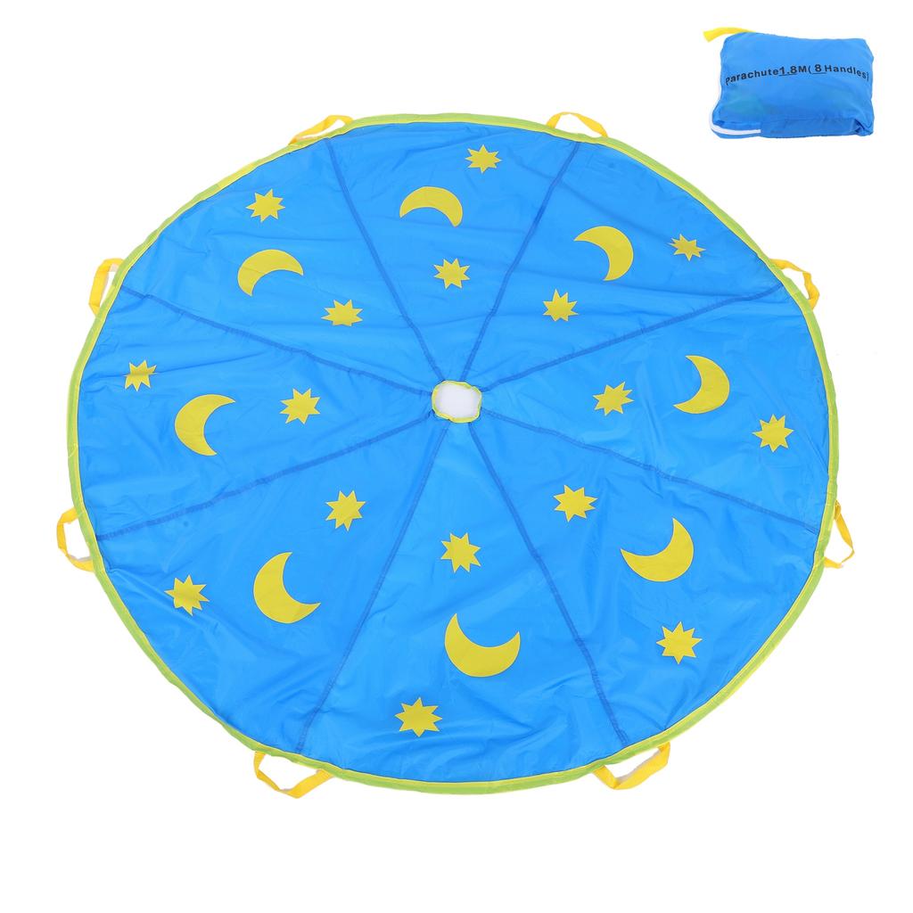 1.8M Outdoor Children Sports Rainbow Umbrella Kids Jump Sack Play Ballute Parachute